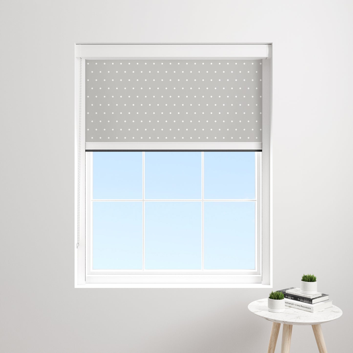 BlocOut - Blackout Sleep Shade in Grey Polka Dot
