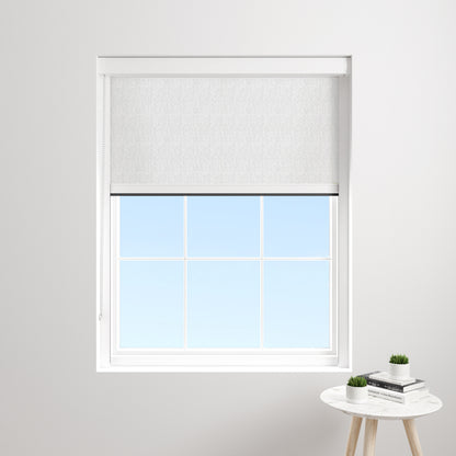 BlocOut - Blackout Sleep Shade in Light Grey Herringbone