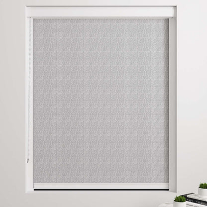BlocOut - Blackout Sleep Shade in Light Grey Herringbone